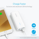 ANKER Astro E1 5200mAh Ultra Compact Portable Charger - White