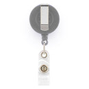 Retractable Badge/ Reel Badge Holder Clip for ID Badge - Grey