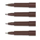 FABER-CASTELL PITT ARTIST PENS SET OF 4 "SEPIA" FC167101