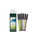 FABER-CASTELL PITT ARTIST DRAWING INK PEN "LANDSCAPE COLORS" SET OF 6 FC167105