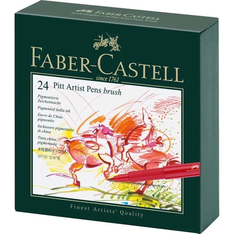 FABER-CASTELL PITT ARTIST PEN BROAD PACK OF 24 FC167147