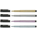 FABER-CASTELL PITT ARTIST PEN METALLIC PACK OF 4 COLOR FC167304
