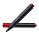FABER-CASTELL GRIP PERMANENT MARKER ROUND TIP PKT OF 10PC RED FC150422