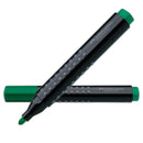 FABER-CASTELL GRIP PERMANENT MARKER ROUND TIP PKT OF 10PC GREEN FC150423