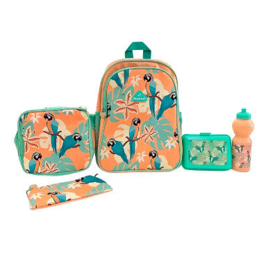 NOMAD KIDS PRIMARY 5IN1 PARROT JUNGLE BAGS ND (5IN16PJ-BP)