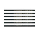 FABER CASTELL  PITT NATURAL CHARCOAL PENCILS HARD 6PC FC117411