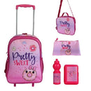 NOMAD KIDS PRIMARY 5IN1 PRETTY SWEET TROLLEY  BAGS (ND-5IN16PS)