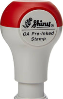Shiny OA Pre Ink Stamp Cancelled Red (EN174-PG)