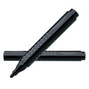 FABER-CASTELL GRIP PERMANENT MARKER ROUND TIP PKT OF 10PC BLACK FC150499