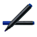 FABER-CASTELL GRIP PERMANENT MARKER ROUND TIP PKT OF 10PC BLUE FC150421