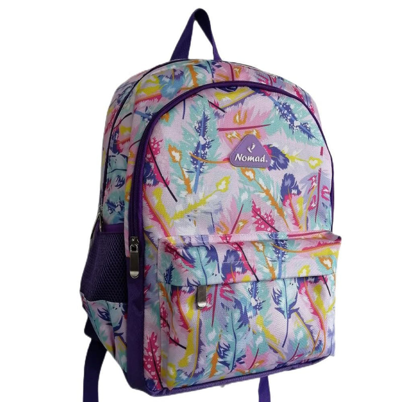 NOMAD KIDS PRIMARY BACKPACK ABSTRACT FEATHER BAGS (ND-BP16AF)