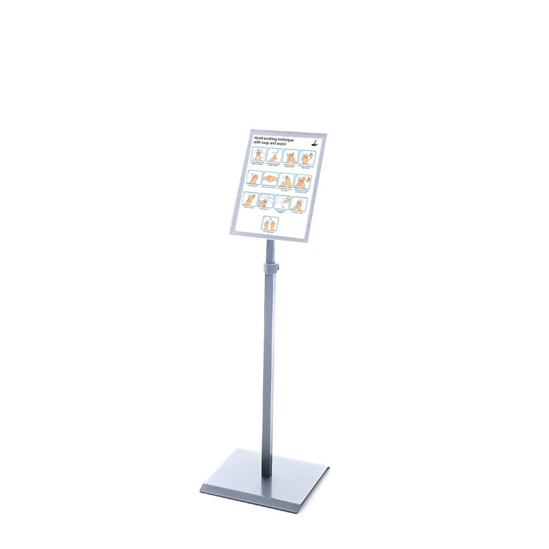 Display adjustable poster stand BS0705S A4 white Rocada made in Spain