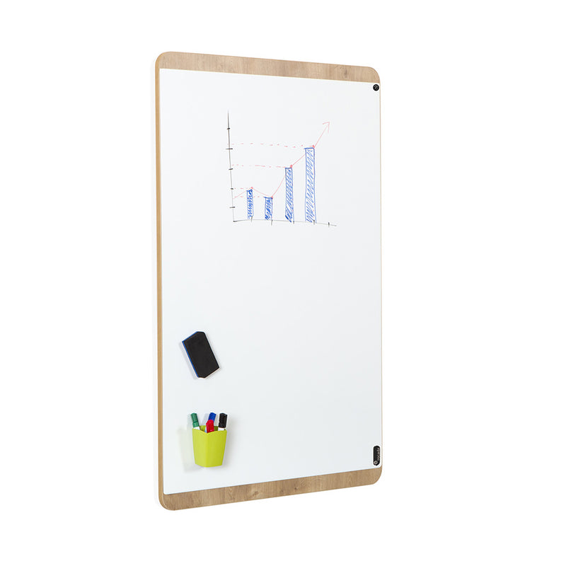 Natural - whiteboard magnetic and lacquered Rocada made in Spain - NAT6420 melamine oak finish panel