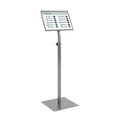 Display adjustable poster stand BS0705S A4 white Rocada made in Spain