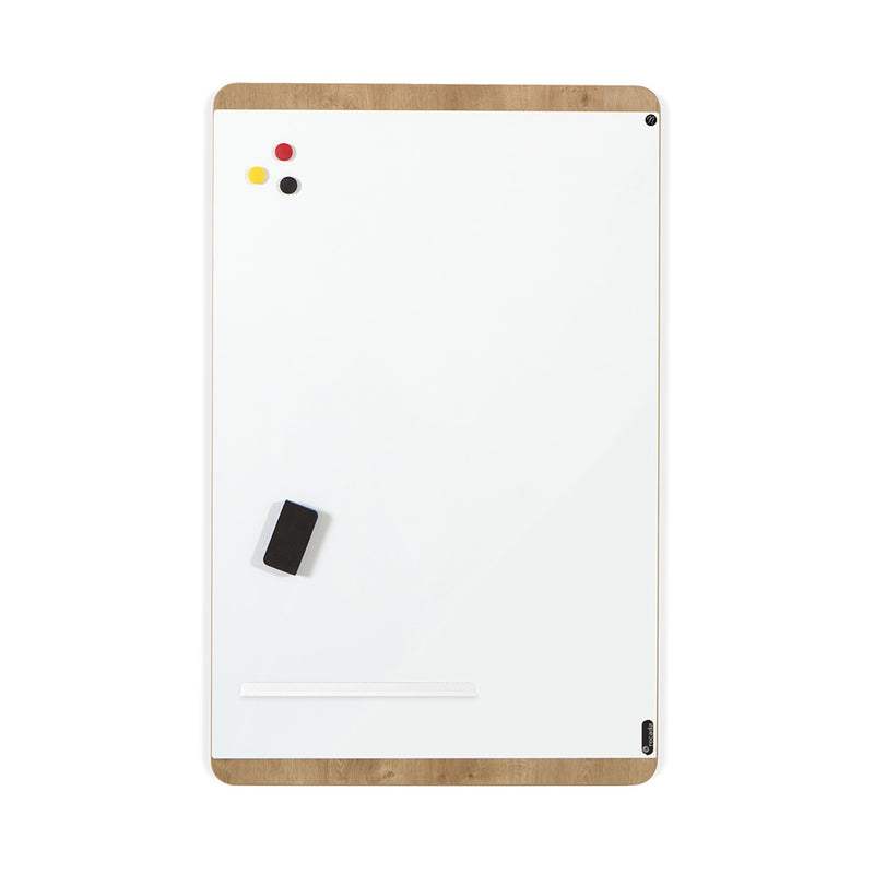 Natural - whiteboard magnetic and lacquered Rocada made in Spain - NAT6420 melamine oak finish panel