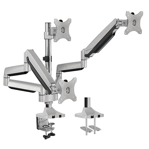 Premium Triple Monitor Gas Spring Deskmount