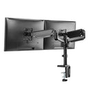 Premium Dual Monitor Gas Spring Mount with Usb Ports