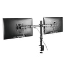 Premium Single Pole Dual-Monitor Steel Articulating Monitor Arm