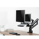 Premium Gas Spring Monitor Arm With Laptop Holder