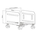 Premium Universal Size Adjustable CPU Stand with Wheels