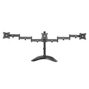 Premium Single Pole Triple-Monitor Aluminium Articulating Monitor Mount Stand