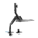 Premium  Gas Spring Floating Sit-Stand Single Monitor Mount