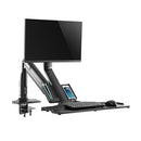Premium  Gas Spring Floating Sit-Stand Single Monitor Mount