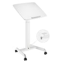 Premium Height Adjustable Tiltable Mobile Workstation With Foot Pedal