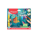 MAPED FELT TIP PEN JUMBO JUNGLE FEVER PACK OF 12 COLORS (MD-846900)
