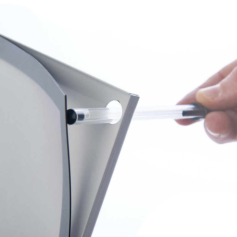 Display adjustable poster stand BS0705S A4 white Rocada made in Spain