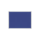 Upholstered Blue fabric Noticeboard with Aluminium frame 90x120cm Rocada RD-6604 made in Spain
