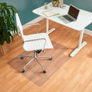 Office Chair Mat PVC 46" x 60" (117 × 153 cm) Without Grippers for Hard Floor
