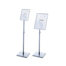 Display adjustable poster stand BS0706S A3 white Rocada made in Spain