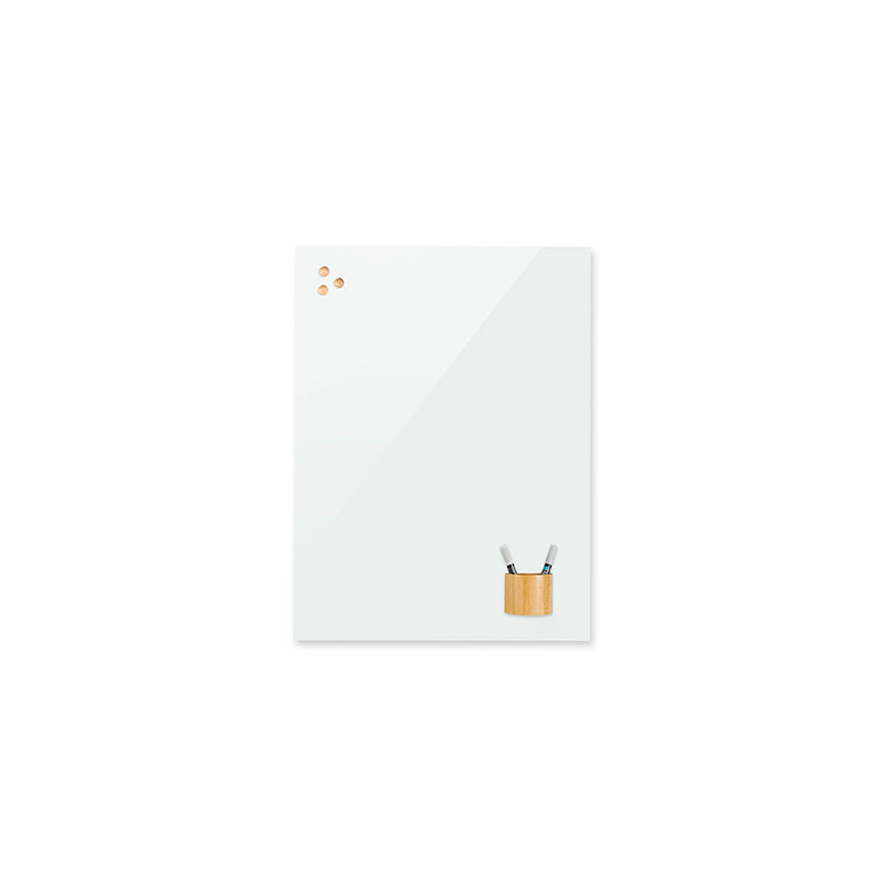 Frameless magnetic glass board Rocada made in Spain 6705-25P (magnetic glass board - 90x120cm pure white colour) - 25 year surface warranty