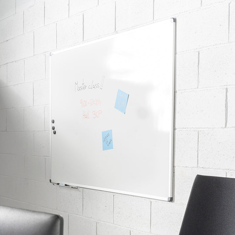 LACQUERED WHITEBOARD WITH ALUMINIUM FRAME 120x150CM ROCADA RD6407 MADE IN SPAIN- 2 Year Surface Warranty