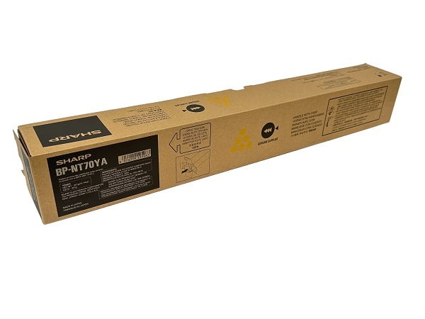 Sharp BP-FT70YA Yellow Toner Cartridge, ~24,000 Pages Yield, For BP-50C31 | BP-FT70YA