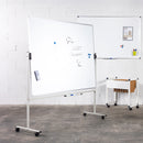 Double-sided lacquered Whiteboard with mobile support with Aluminium frame 120x150cm RD-6951 Rocada made in Spain - 5 year surface warranty