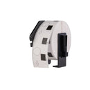Compatible Brother DK-11218 Label Roll, Removable Continuous Paper, Black on White, ø24mm, 1000Labels