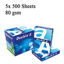 ورق تصوير مزدوج A - مقاس A4، 80 جرامًا لكل متر مربع، 5 رزمة / صندوق