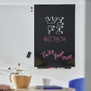 Skin liquid lacquered surface black chalk board 100x150cm Rocada made in Spain - 6821V19