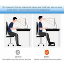 Adjustable Ergonomic Under-Desk Foot Rest with Massage Points and Rollers for Home & Office