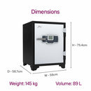 Godrej Fire Resistant Electronic Locker with Override Key (FR560-EL+KL)