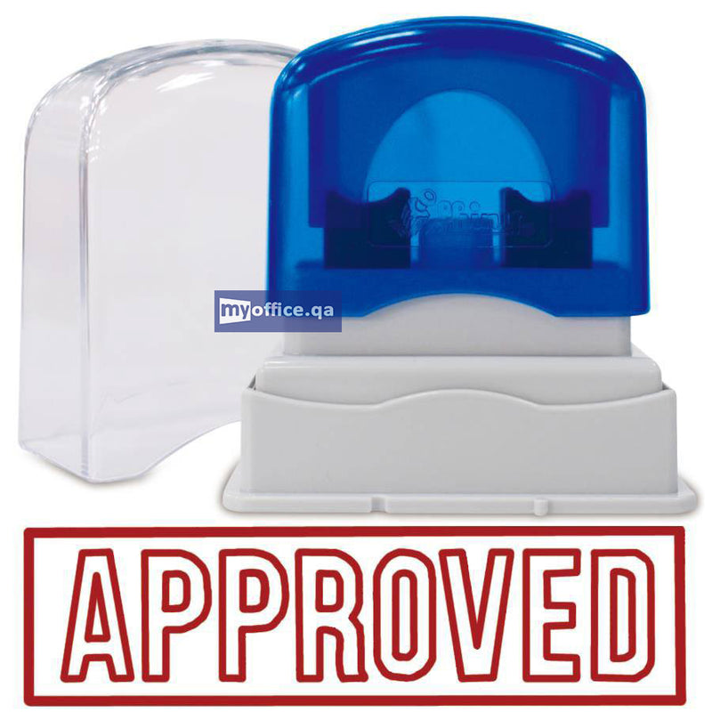 Shiny OA Pre-inked Stamp Approved Red (EN009-PG)