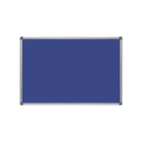 Upholstered Blue fabric Noticeboard with Aluminium frame 60x90cm RD-6602 Rocada made in Spain