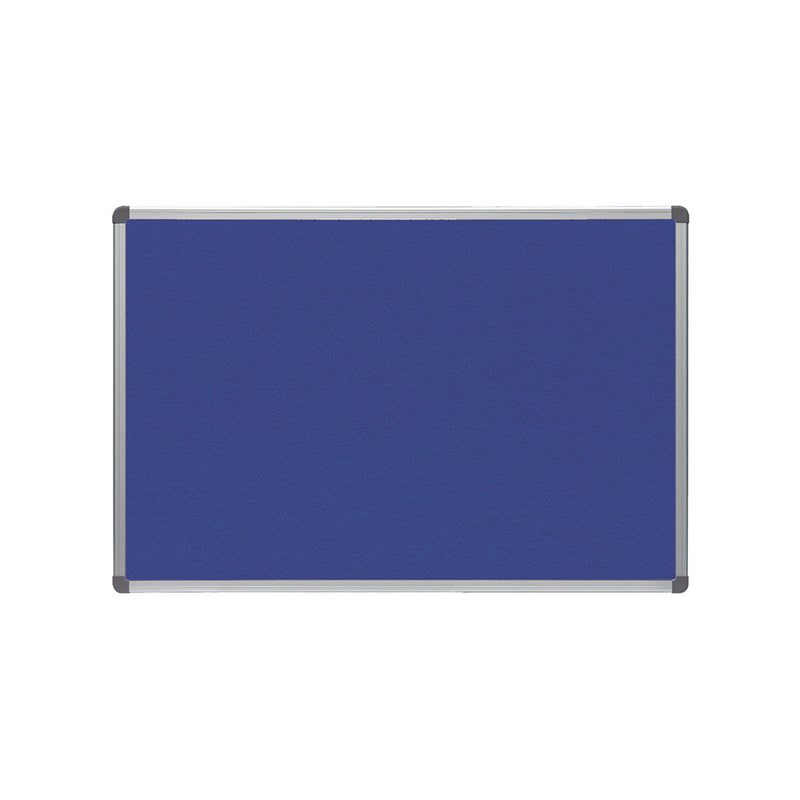 Upholstered Blue fabric Noticeboard with Aluminium frame 60x90cm RD-6602 Rocada made in Spain