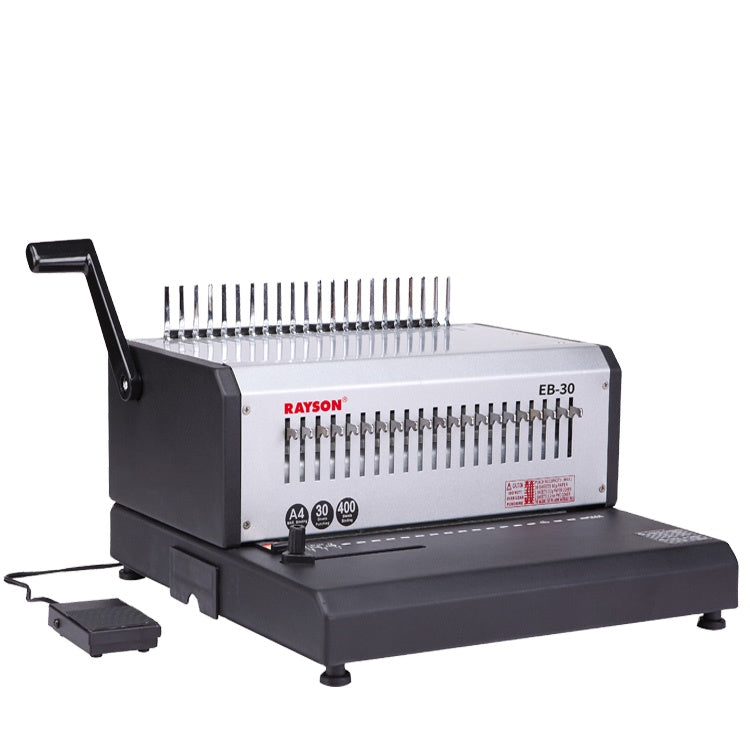 RAYSON EB-30 Electric Plastic Comb Binding Machine 220V 50Hz/250W