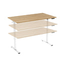 Individual Desks with Electric Height Adjustment 80cm x 160cm Rocada RD-2002XCR08E Made in Spain