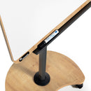 Mobile lacquered flipchart board with 2 arms transformable into a table Rocada made in Spain NAT0618