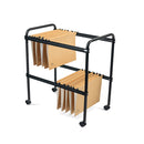 File trolley folio size (65x68x36cm) Rocada made in Spain mobile metallic 2-level file trolley RD-300