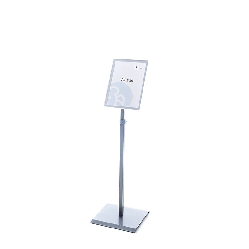Display adjustable poster stand BS0705S A4 white Rocada made in Spain